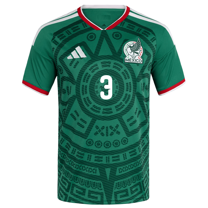 adidas Men's C. Montes Mexico Authentic Home 2026 World Cup Jersey (Bold Green) | SoccerWearhouse