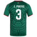 adidas Men's C. Montes Mexico Home 2026 World Cup Jersey (Bold Green)