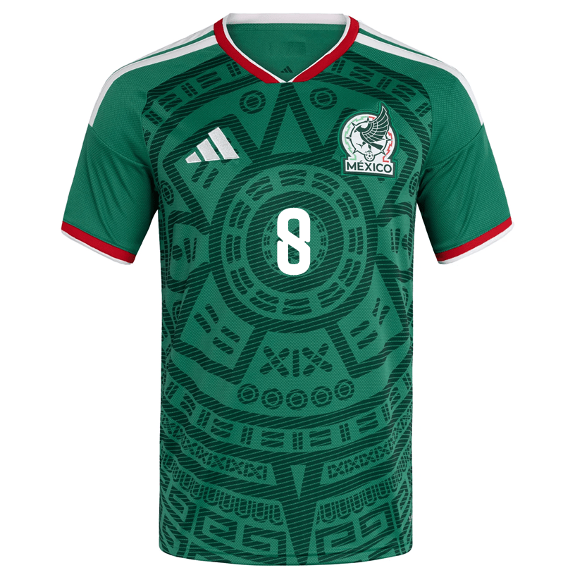 adidas Men's C. Rodriguez Mexico Authentic Home 2026 World Cup Jersey (Bold Green) | SoccerWearhouse
