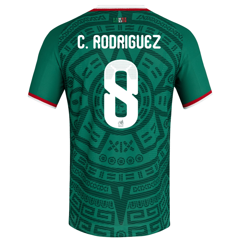adidas Men's C. Rodriguez Mexico Authentic Home 2026 World Cup Jersey (Bold Green) | SoccerWearhouse
