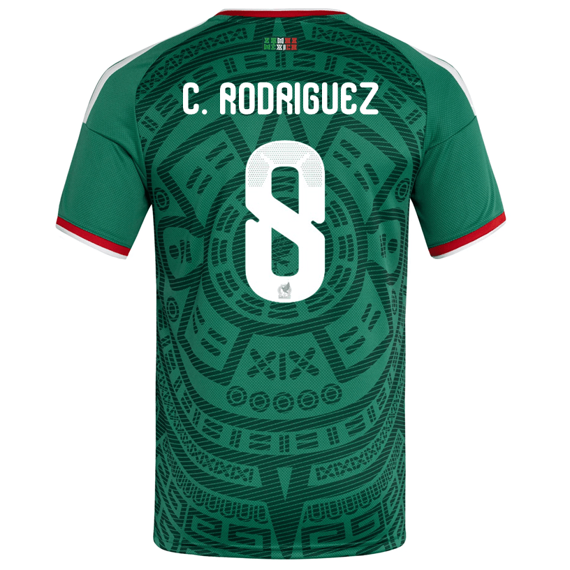 adidas Men's C. Rodriguez Mexico Home 2026 World Cup Jersey (Bold Green) | SoccerWearhouse
