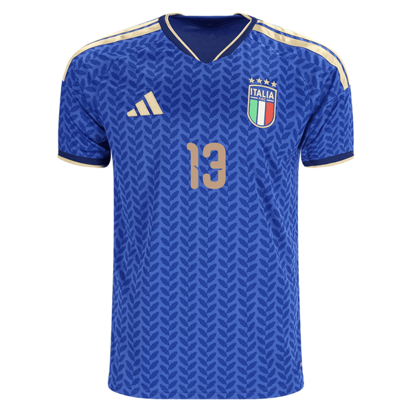 イタリア代表 CALAFIORI 13 ユニフォーム adidas Men's Calafiori Italy Home Stadium Jersey 2026 (Bold Blue)