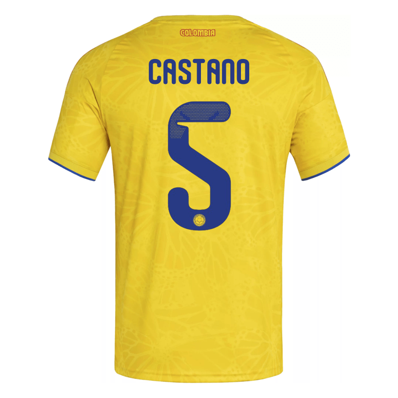 adidas Men's Castano Colombia 2026 Authentic Home Jersey (Impact Yello