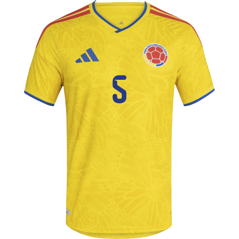 adidas Men's Castano Colombia 2026 Authentic Home Jersey (Impact Yello