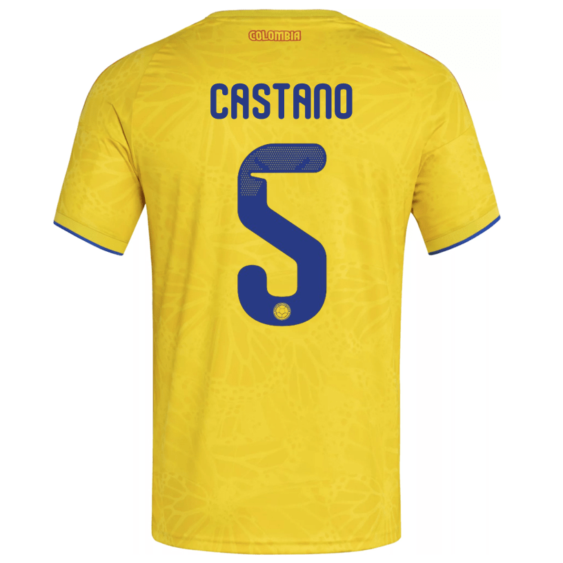 adidas Men's Castano Colombia 2026 Home Jersey (Impact Yellow) | SoccerWearhouse