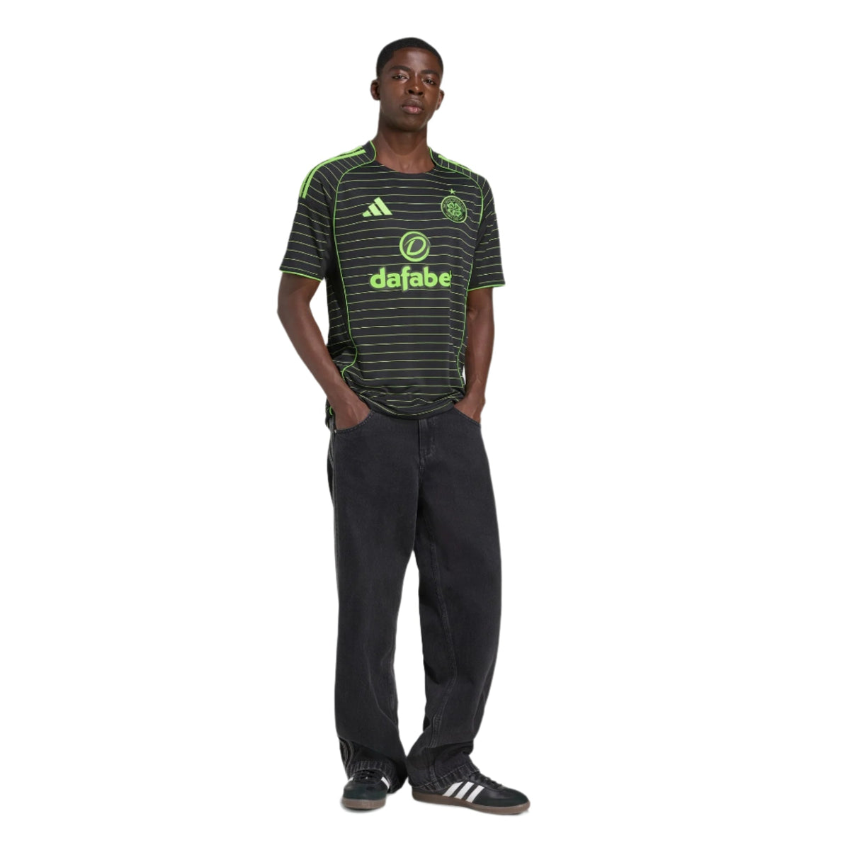 adidas Men's Celtic Away Jersey 25/26 (Black) | SoccerWearhouse