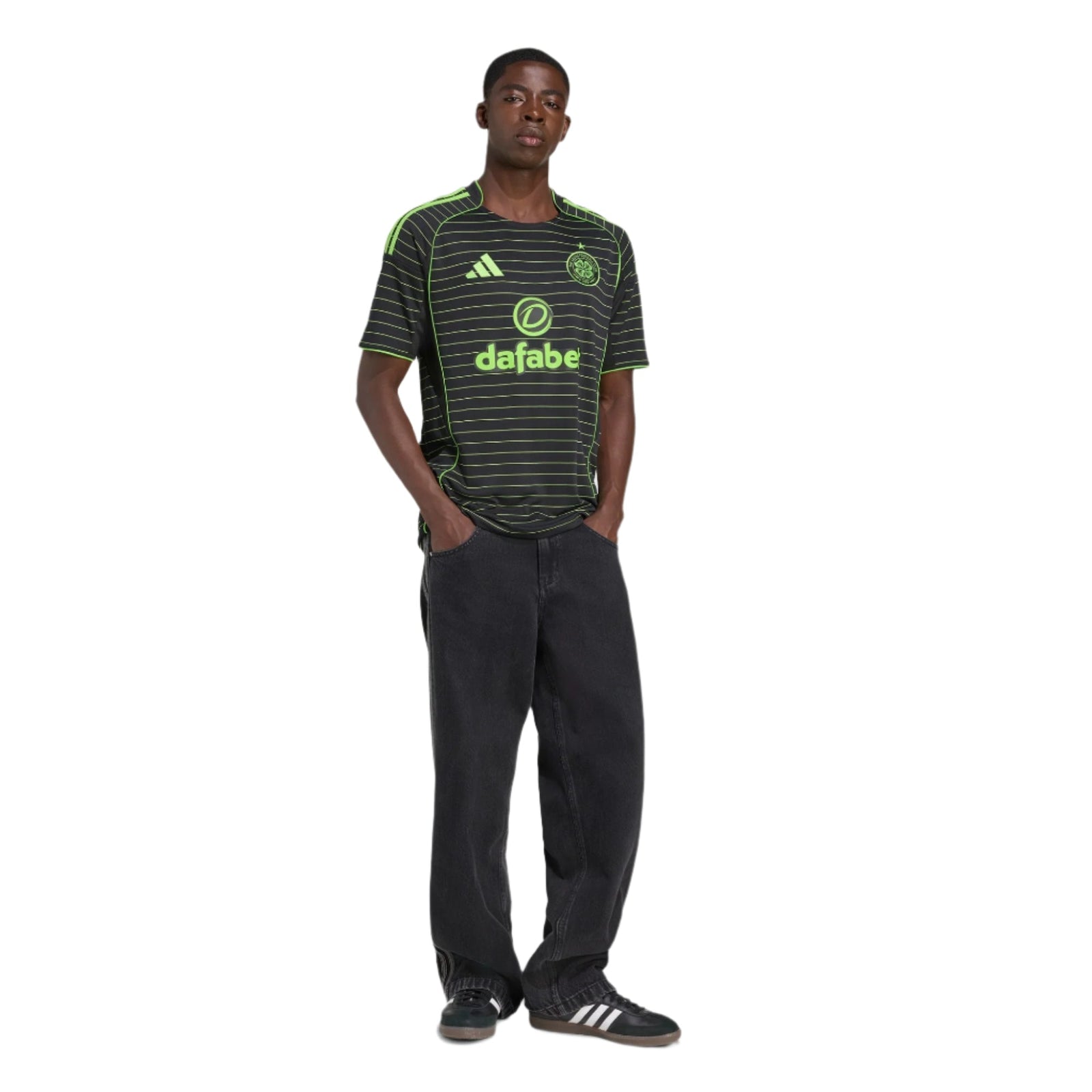 adidas Men's Celtic Away Jersey 25/26 (Black) | SoccerWearhouse