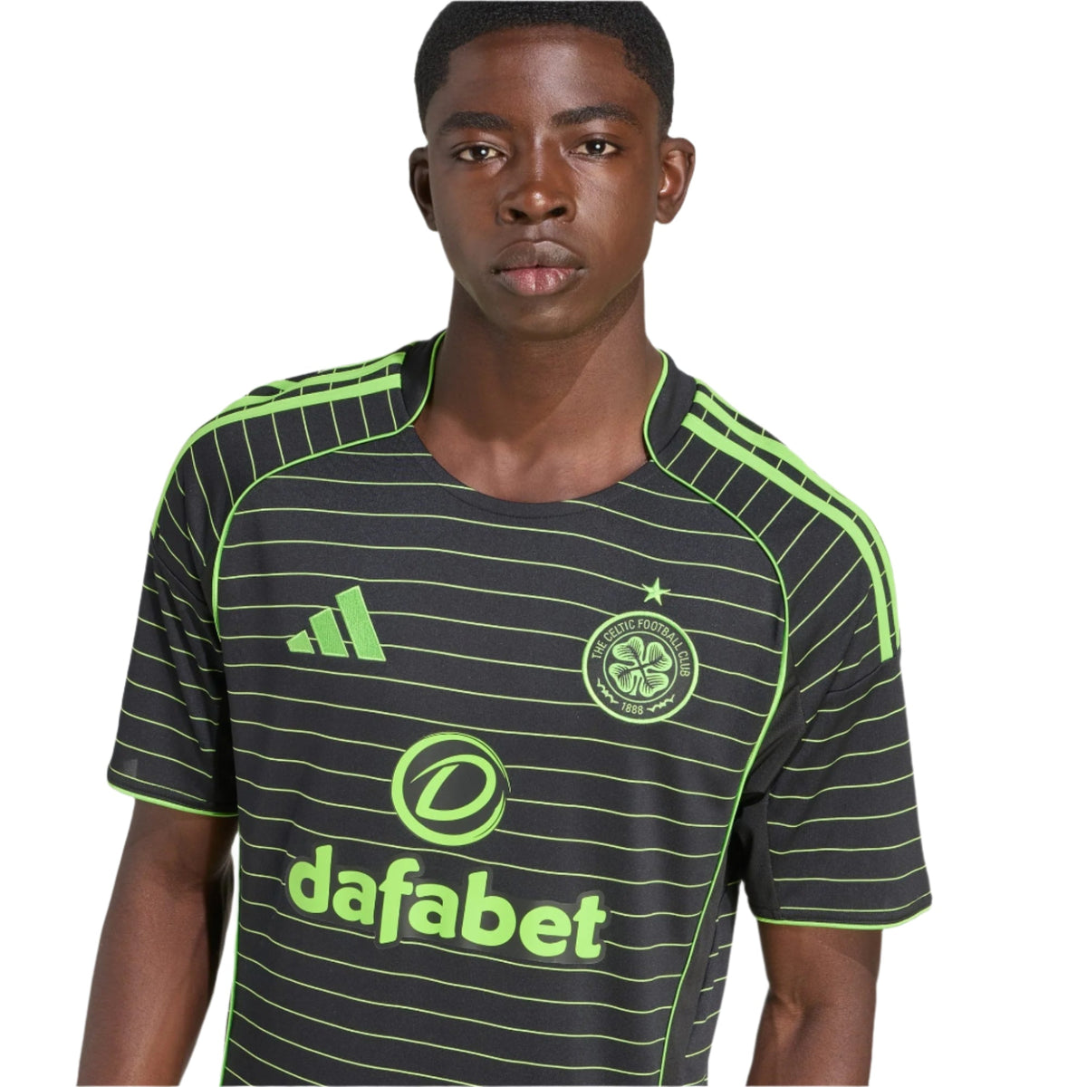 adidas Men's Celtic Away Jersey 25/26 (Black) | SoccerWearhouse