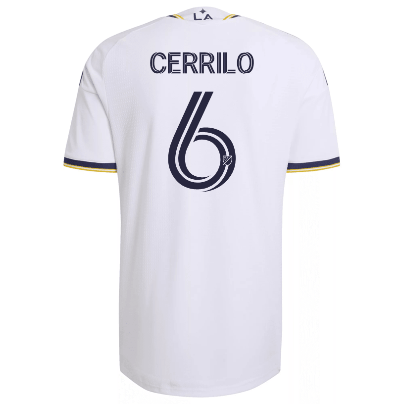 adidas Men's Cerrillo LA Galaxy Authentic Match Home Jersey 26/27 (White) | SoccerWearhouse