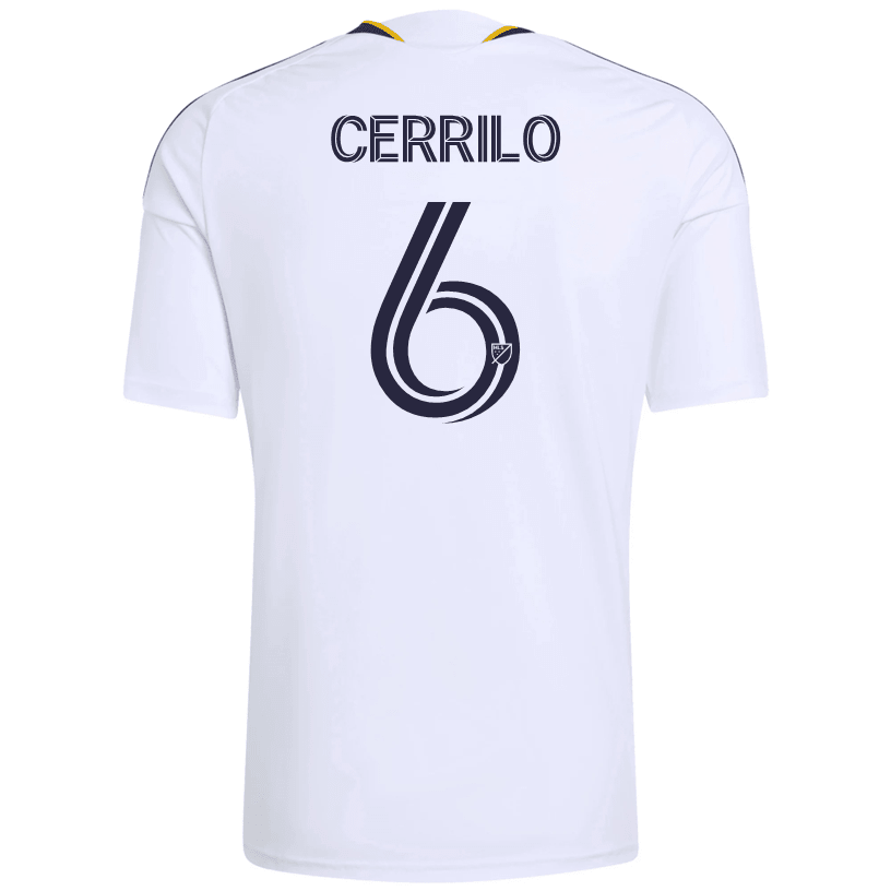 adidas Men's Cerrillo LA Galaxy Home Stadium Jersey 26/27 (White) | SoccerWearhouse
