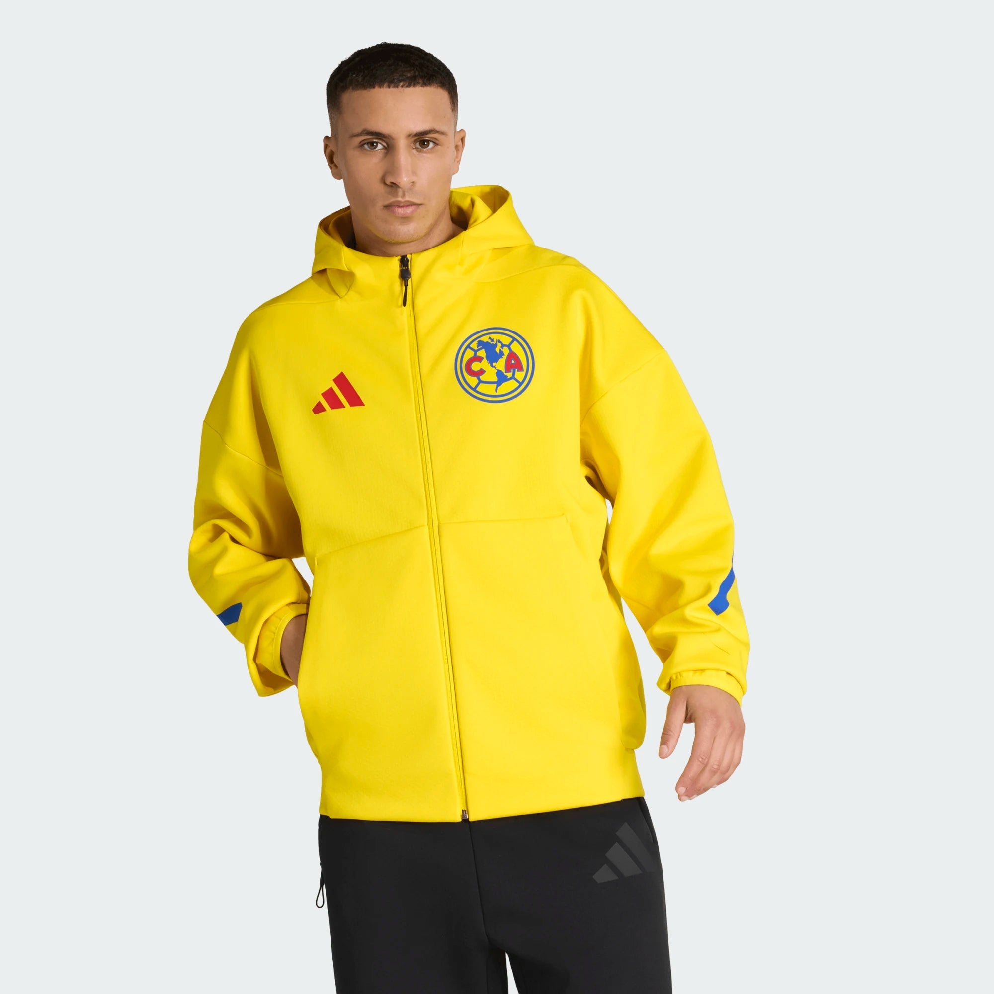 adidas Men's Club América 25/26 Anthem Jacket (Yellow)