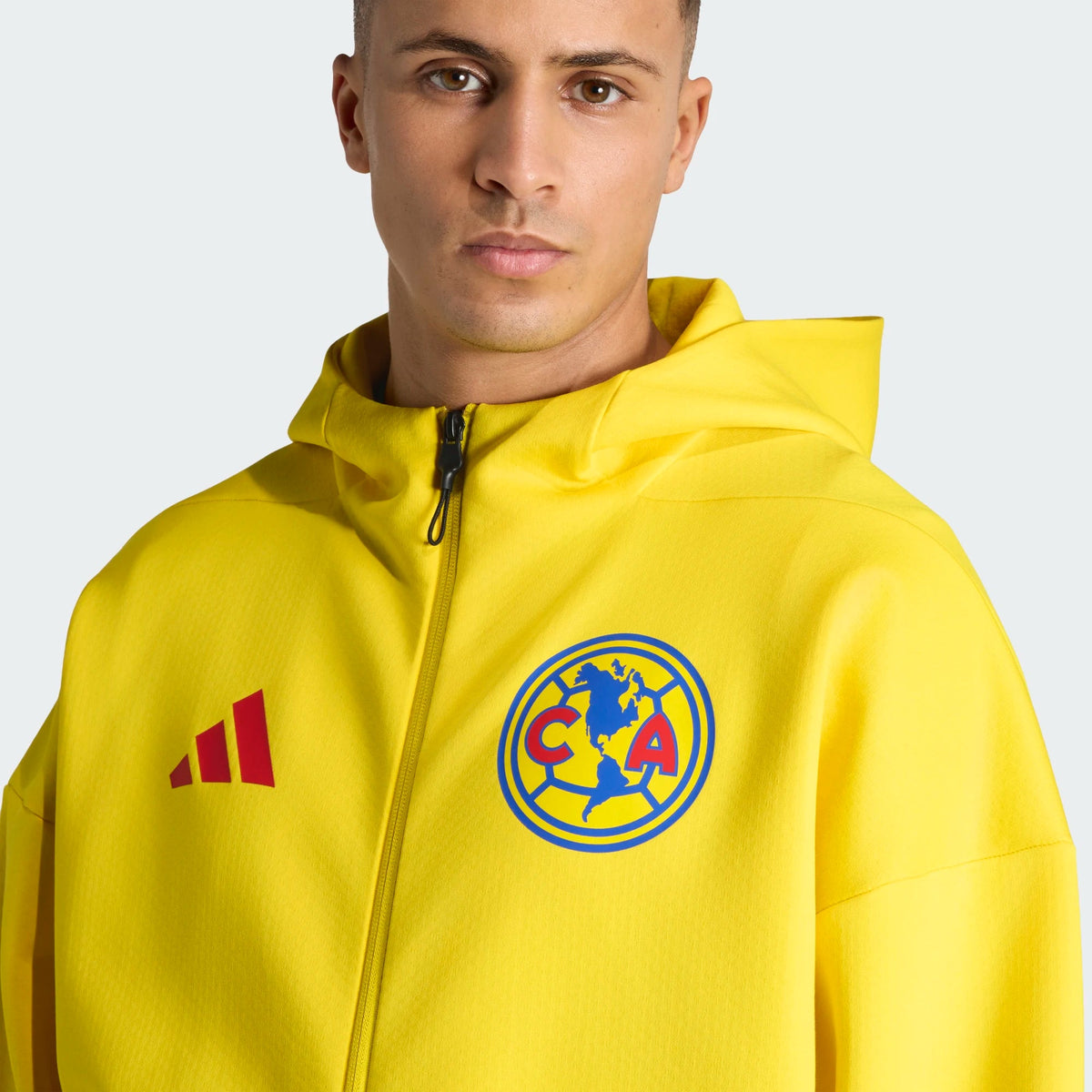 adidas Men's Club América 25/26 Anthem Jacket (Yellow) | SoccerWearhouse