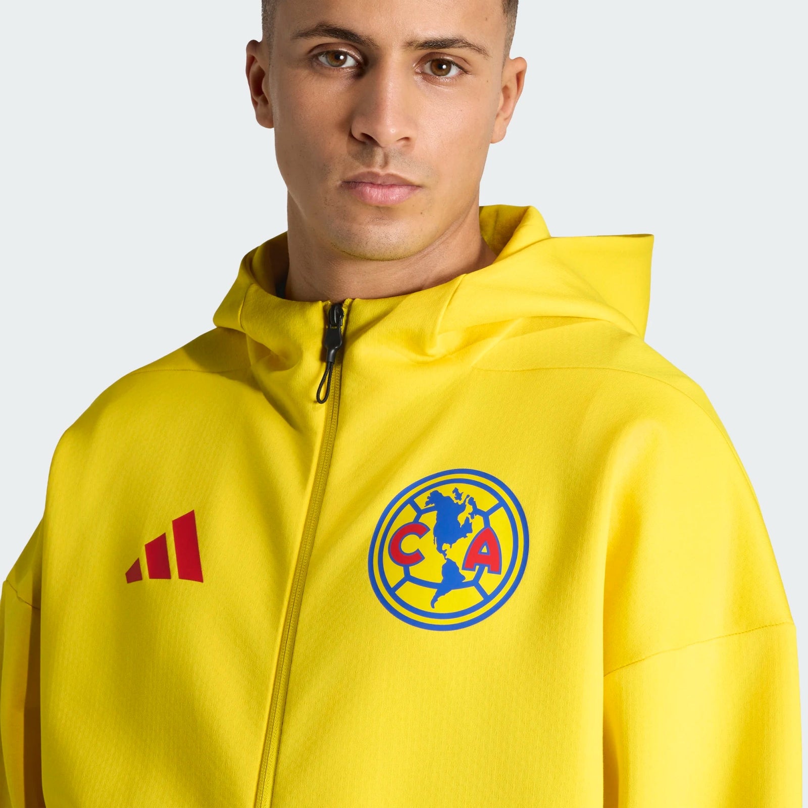 adidas Men's Club América 25/26 Anthem Jacket (Yellow) | SoccerWearhouse