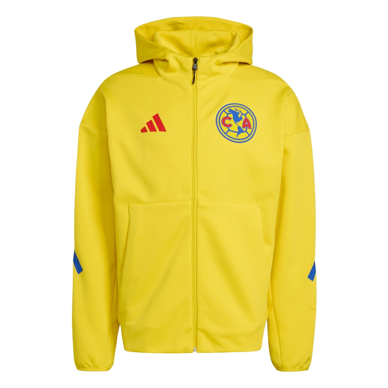 adidas Men's Club América 25/26 Anthem Jacket (Yellow) | SoccerWearhouse