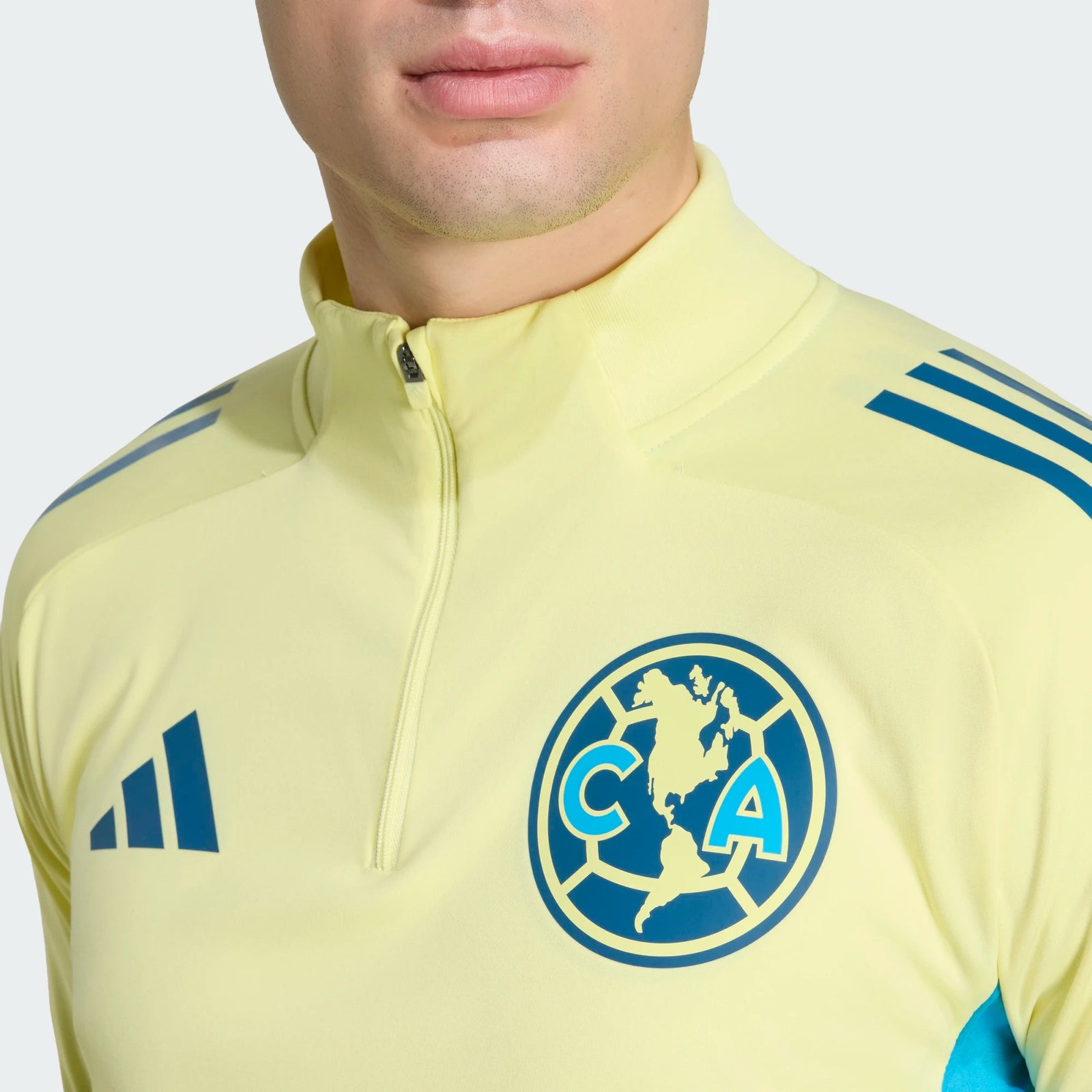 adidas Men's Club América 25/26 Tiro Training Top Jacket (Yellow) | SoccerWearhouse