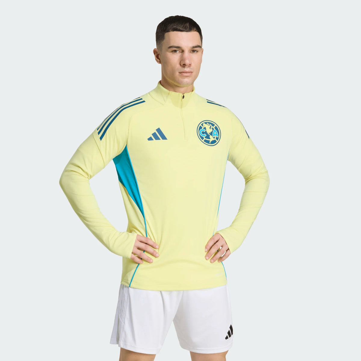 adidas Men's Club América 25/26 Tiro Training Top Jacket (Yellow) | SoccerWearhouse