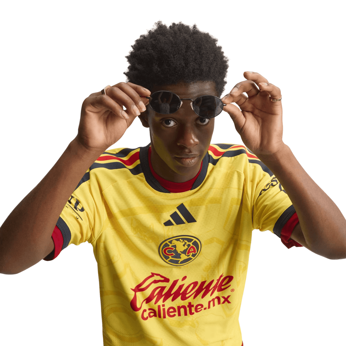 adidas Mens Club América Authentic Home Jersey 26/27 (Yellow) | SoccerWearhouse