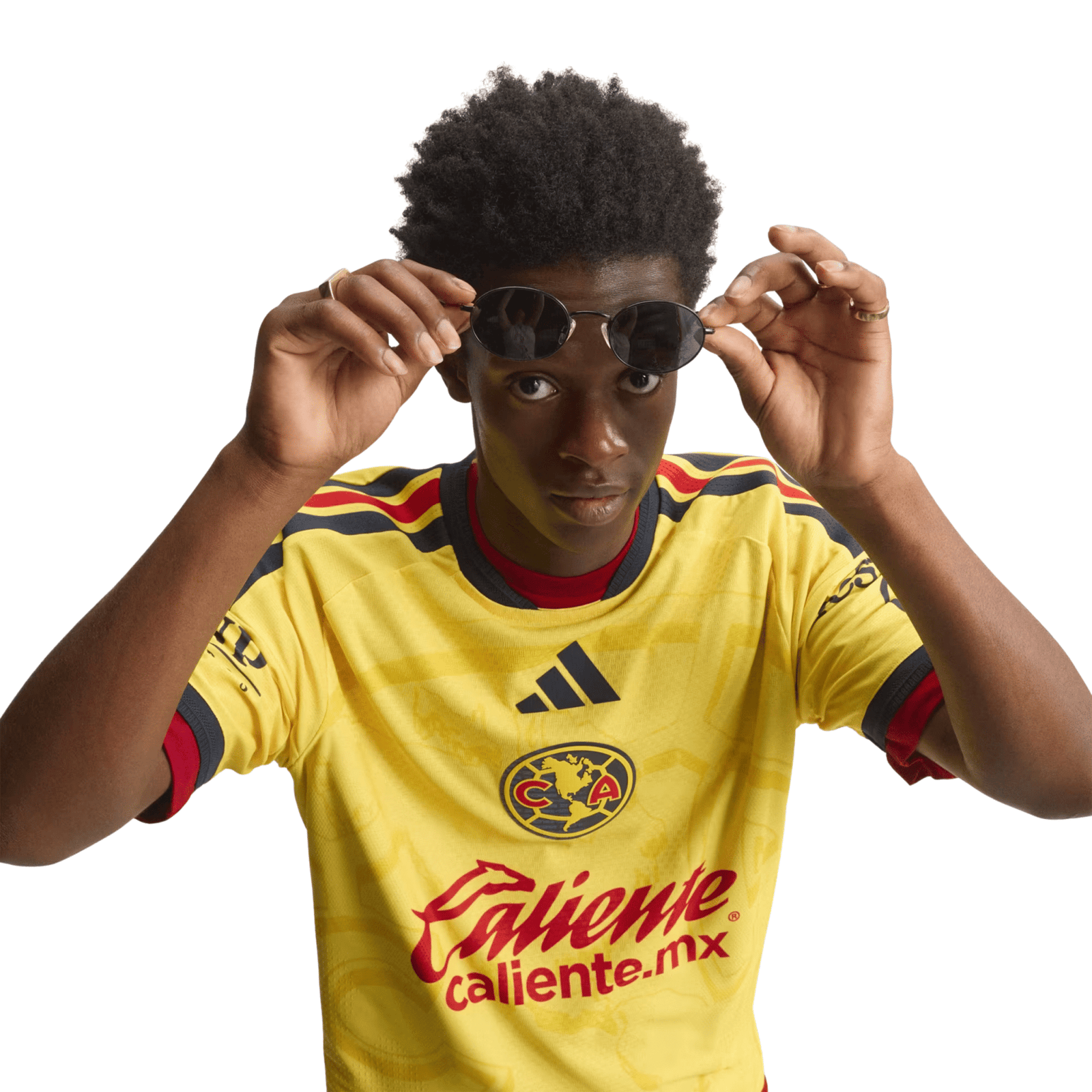 adidas Mens Club América Authentic Home Jersey 26/27 (Yellow) | SoccerWearhouse