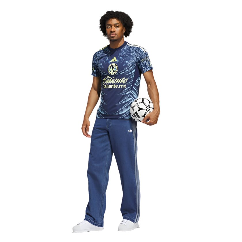 adidas Men's Club América Away Jersey 25/26 (Blue) | SoccerWearhouse