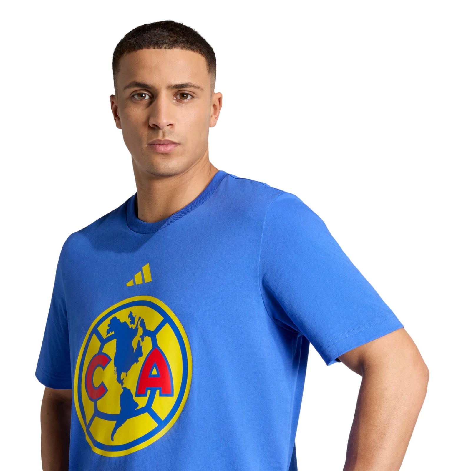 adidas Men's Club América DNA Logo T-Shirt (Blue) | SoccerWearhouse