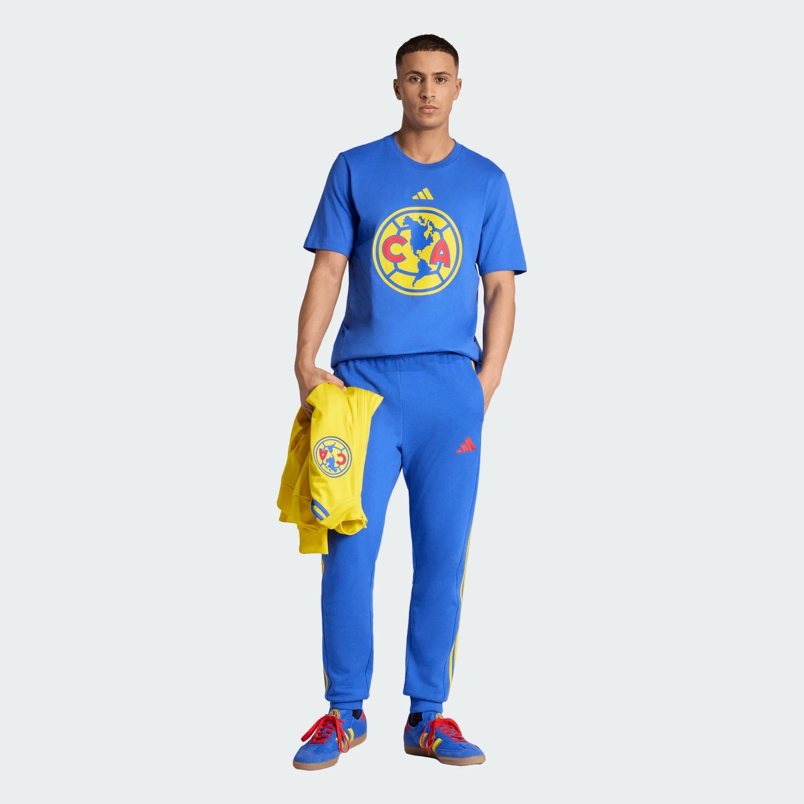 adidas Men's Club América DNA Logo T-Shirt (Blue) | SoccerWearhouse