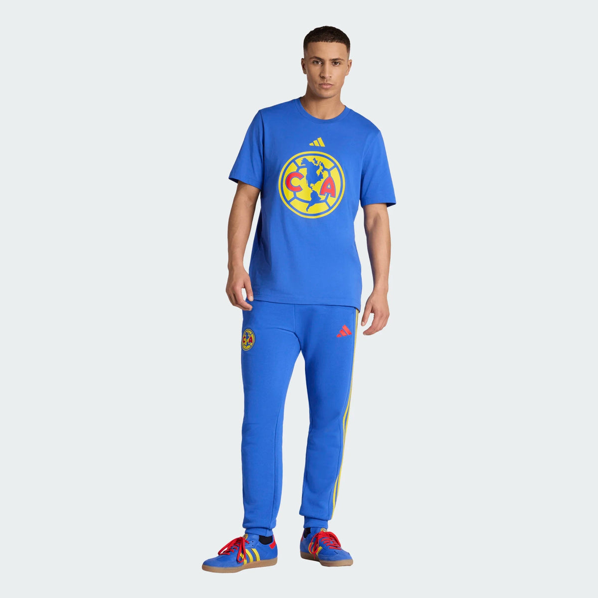 adidas Men's Club América DNA Logo T-Shirt (Blue) | SoccerWearhouse