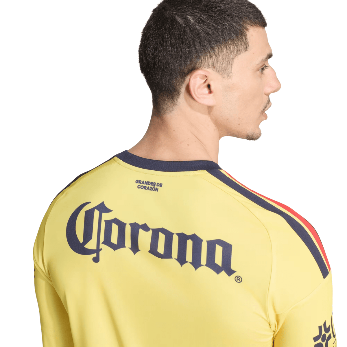 adidas Mens Club América Long Sleeve Home Jersey 26/27 (Yellow) | SoccerWearhouse