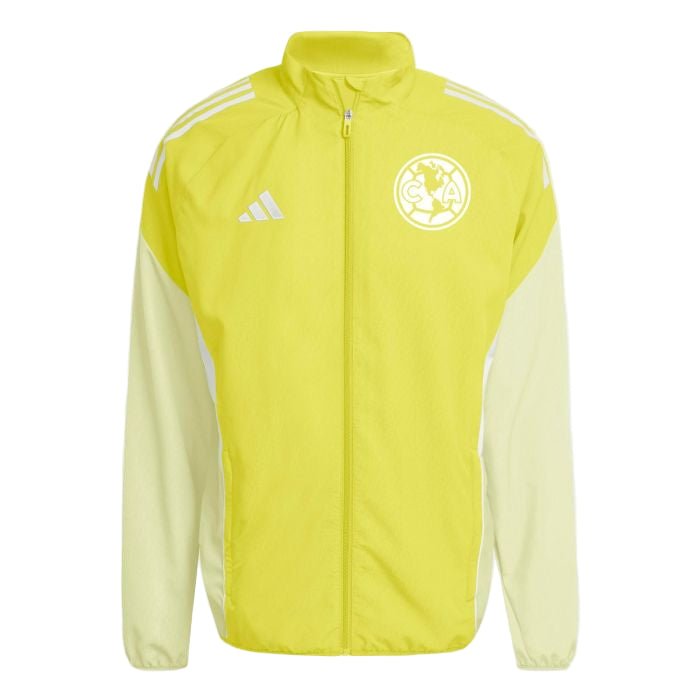 adidas Men's Club América Tiro 25 Prematch Jacket (Yellow) | SoccerWearhouse