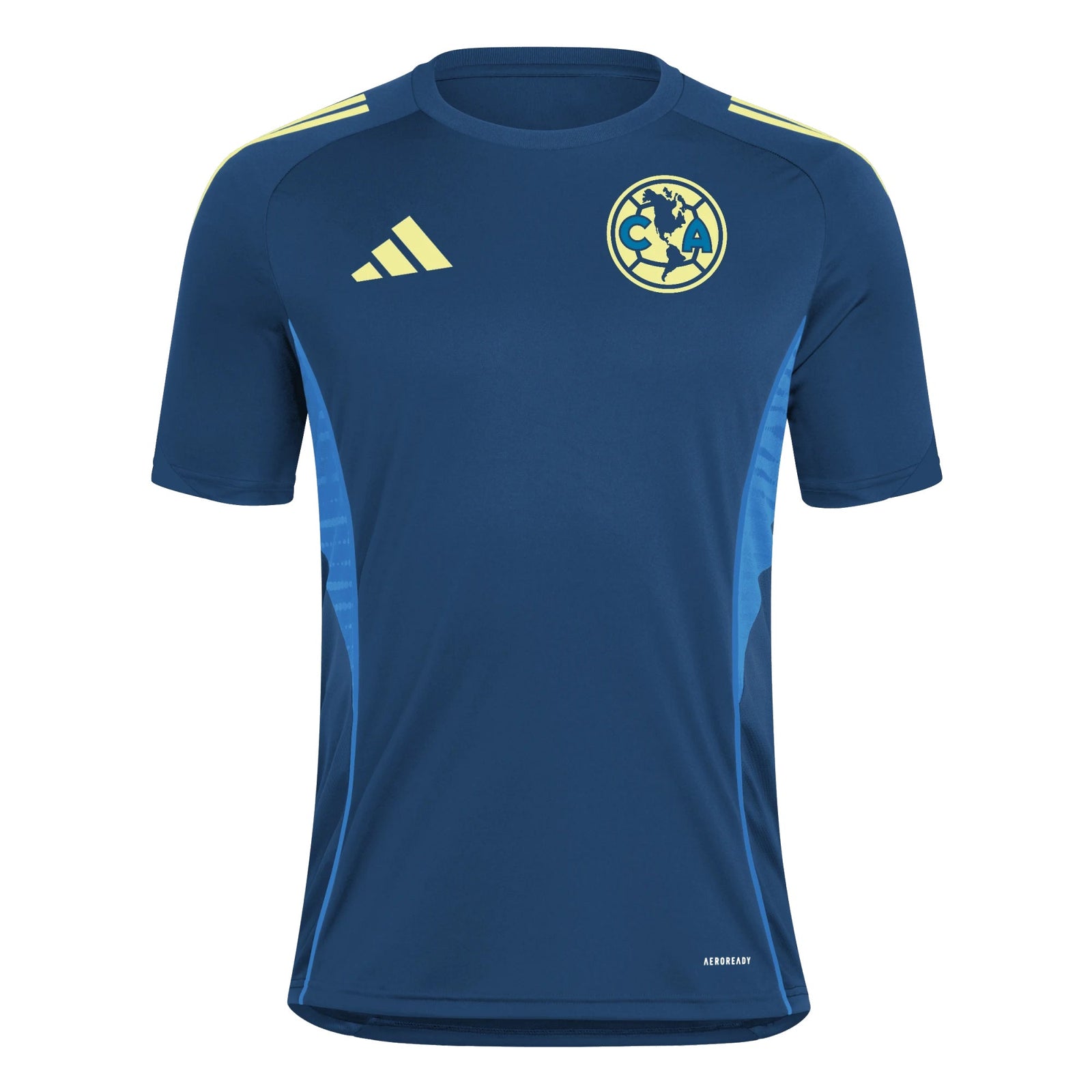 adidas Men's Club América Tiro 25 Training Jersey (Navy/Yellow) | SoccerWearhouse