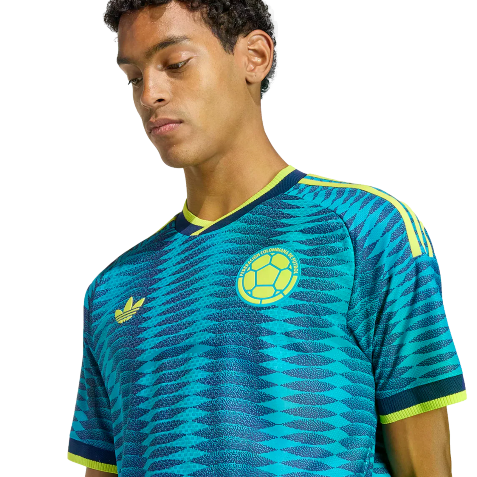 adidas Mens Colombia Authentic Away Jersey 2026 (Blue) | SoccerWearhouse