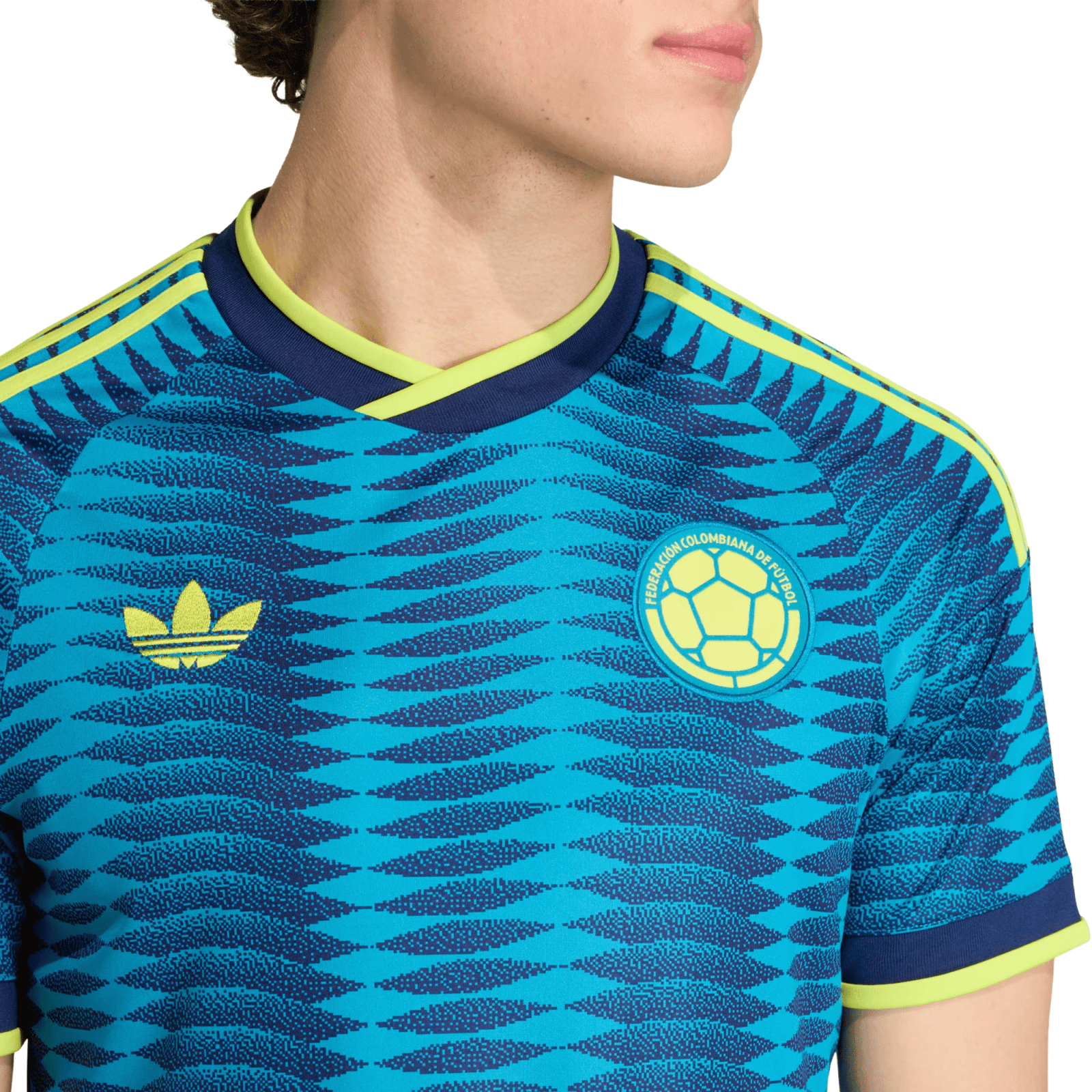 adidas Mens Colombia Away Jersey 2026 (Blue) | SoccerWearhouse