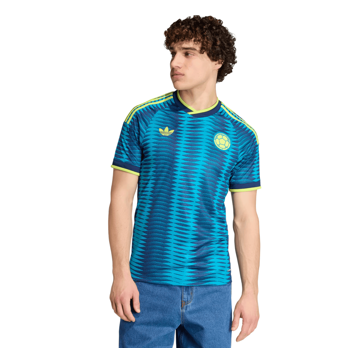 adidas Mens Colombia Away Jersey 2026 (Blue) | SoccerWearhouse