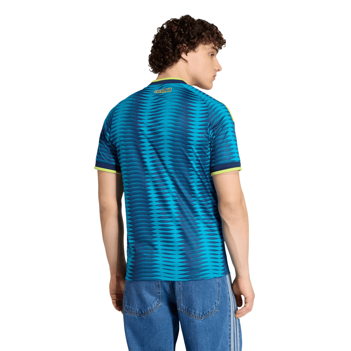 adidas Mens Colombia Away Jersey 2026 (Blue) | SoccerWearhouse