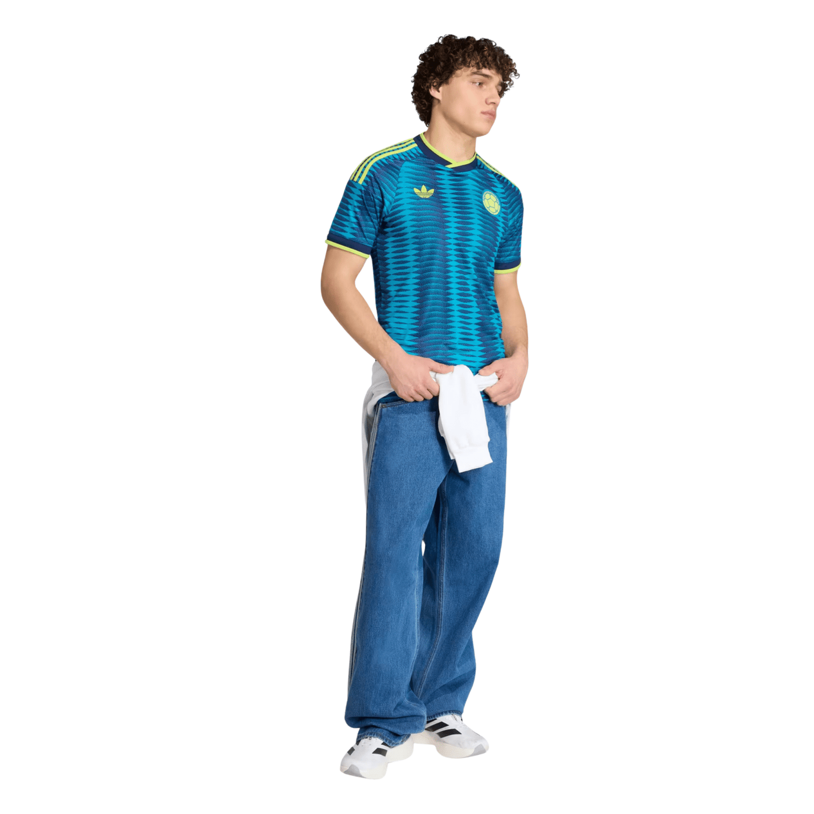 adidas Mens Colombia Away Jersey 2026 (Blue) | SoccerWearhouse