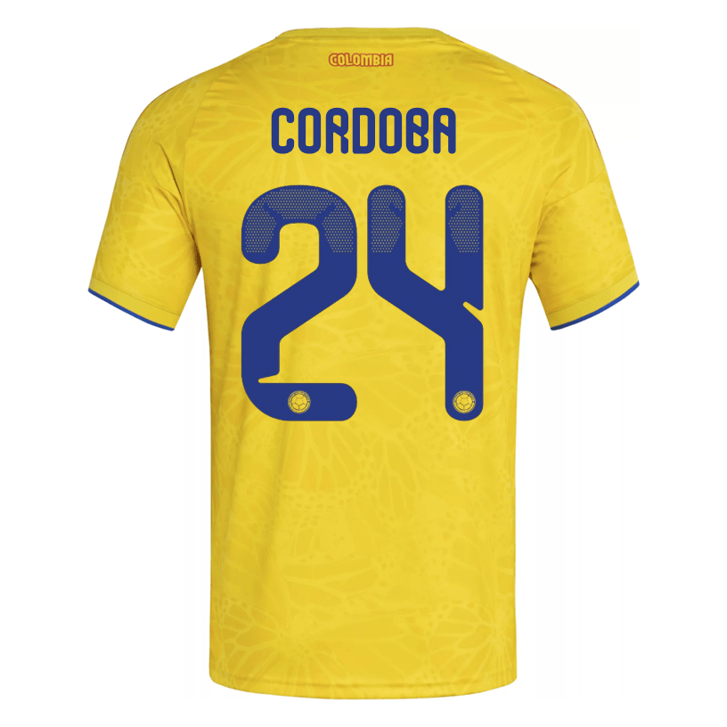 adidas Men's Cordoba Colombia 2026 Authentic Home Jersey (Impact Yellow) | SoccerWearhouse