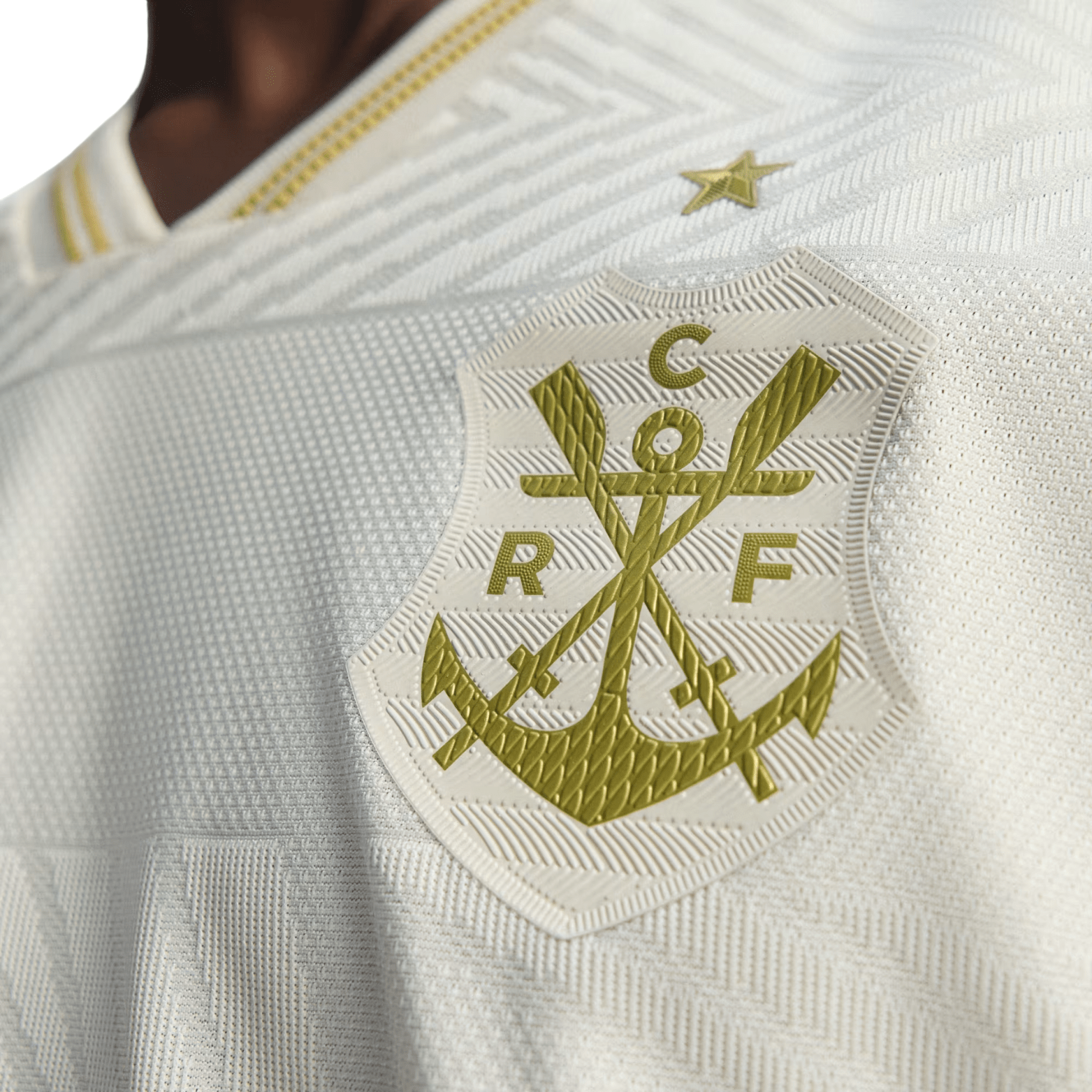 adidas Men's CR Flamengo Authentic Third Jersey 25/26 (Cream White) | SoccerWearhouse