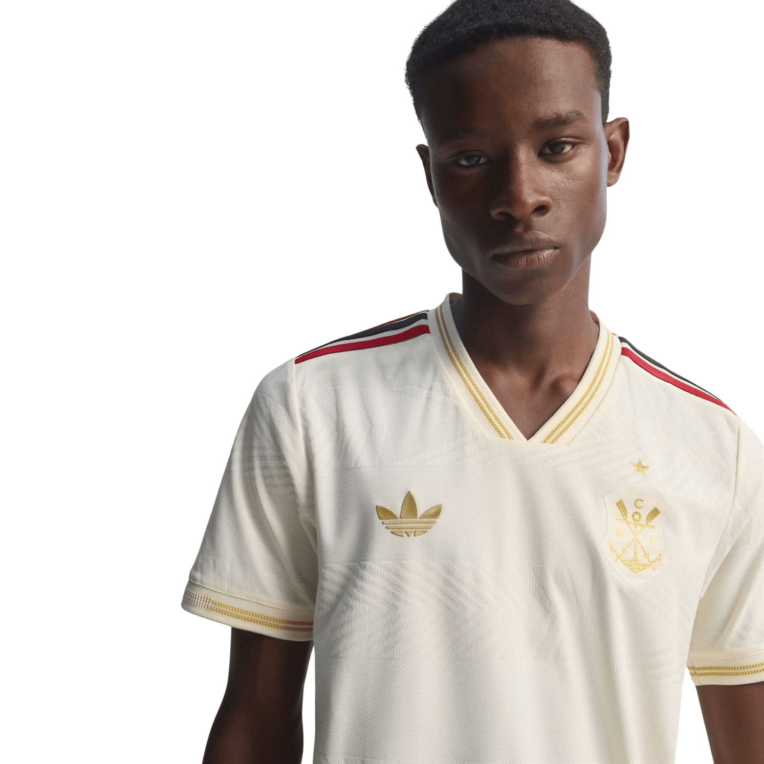 adidas Men's CR Flamengo Authentic Third Jersey 25/26 (Cream White) adidas Men's CR Flamengo Authentic Third Jersey 25/26 (Cream White)