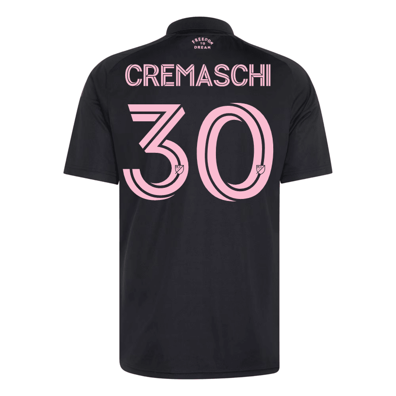 adidas Men's Cremaschi Inter Miami CF 26/27 Away Jersey (Black/Pink) | SoccerWearhouse