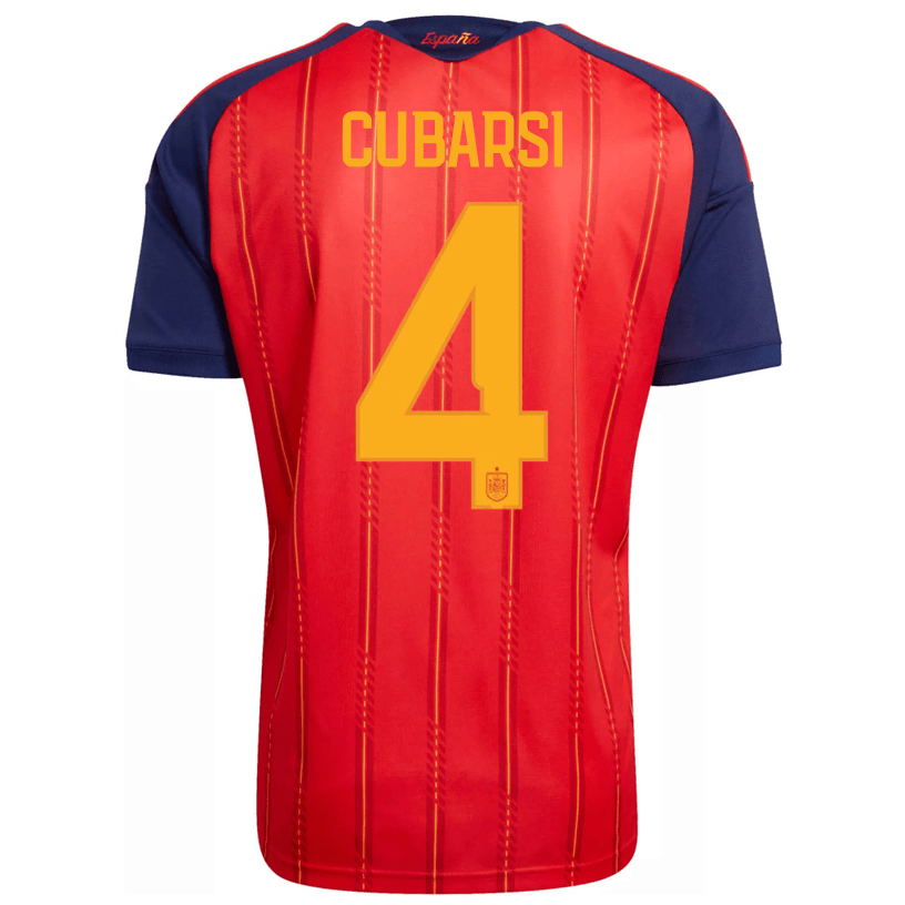 adidas Men's Cubarsi Spain World Cup Home Jersey 2026 (Vivid Red) | SoccerWearhouse