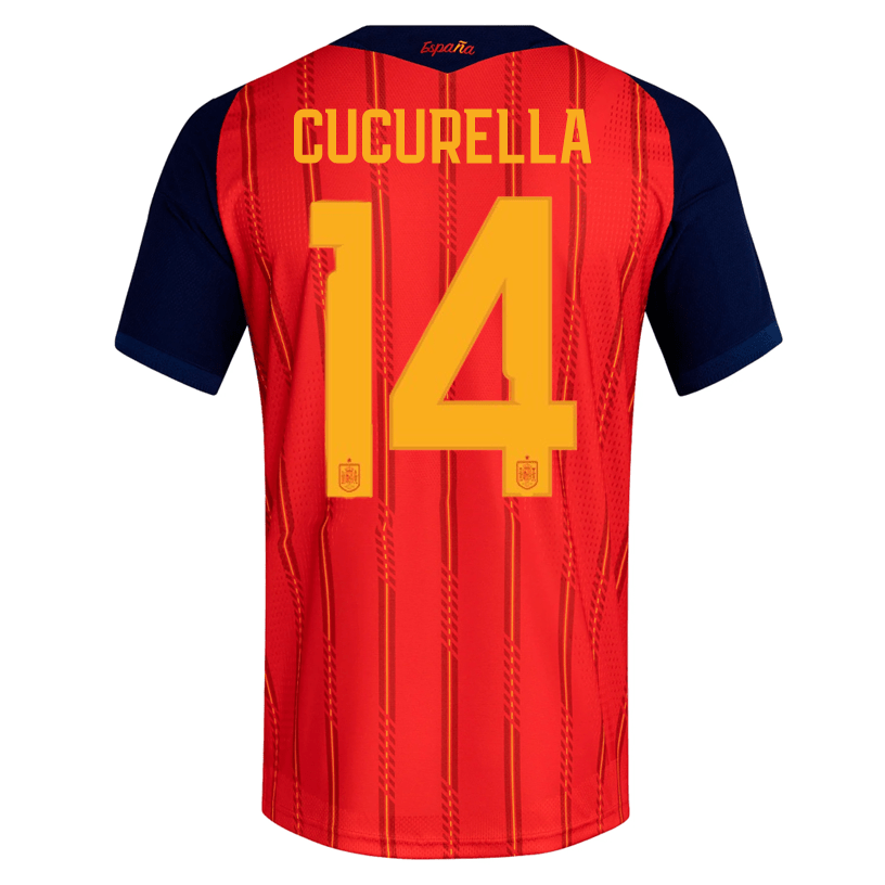 adidas Men's Cucurella Spain Authentic World Cup Home Jersey 2026 (Vivid Red) | SoccerWearhouse