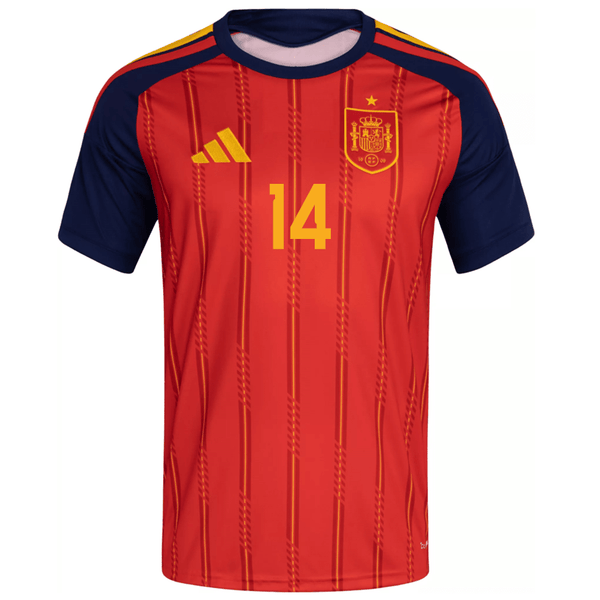 adidas Men's Cucurella Spain World Cup Home Jersey 2026 (Vivid Red) adidas Men's Cucurella Spain World Cup Home Jersey 2026 (Vivid Red)