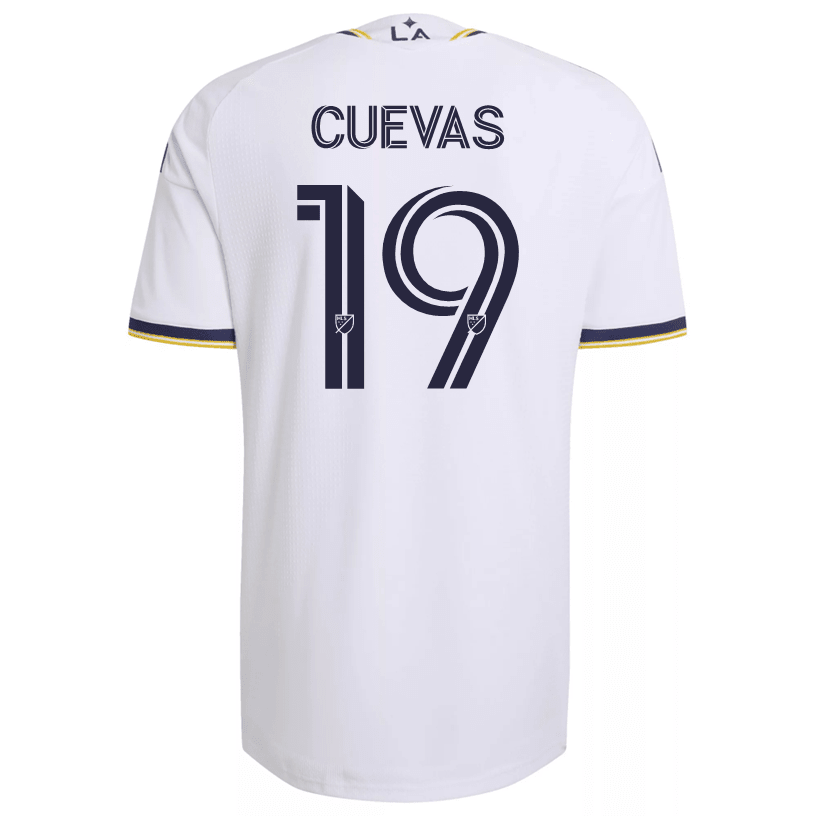 adidas Men's Cuevas LA Galaxy Authentic Match Home Jersey 26/27 (White) | SoccerWearhouse