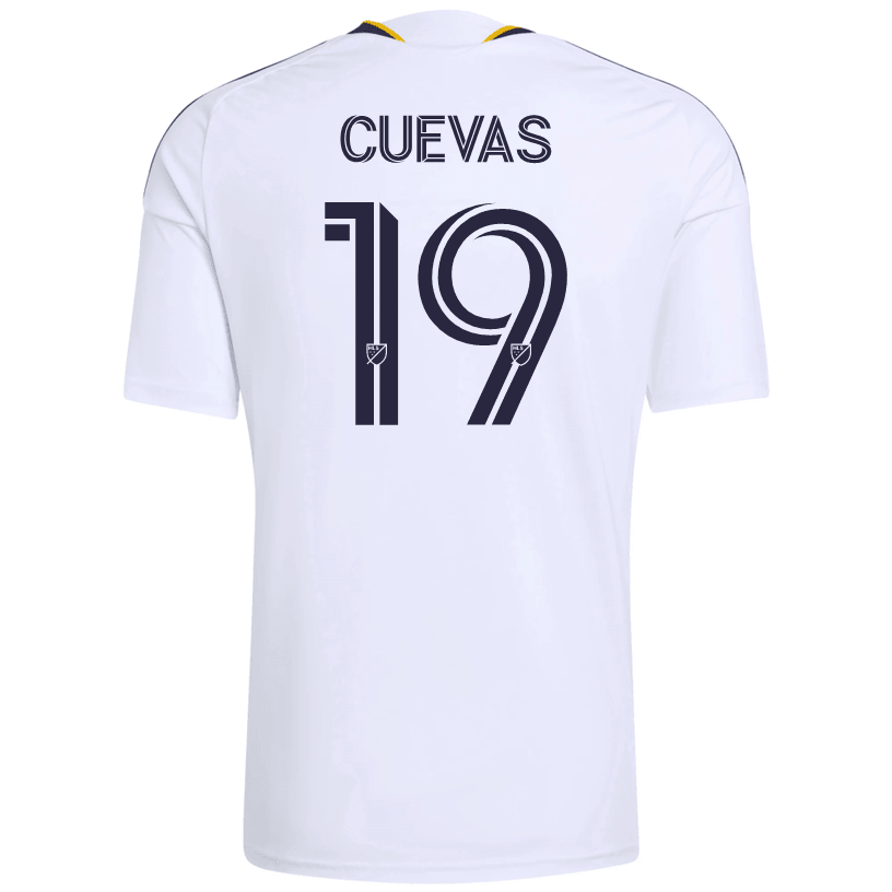 adidas Men's Cuevas LA Galaxy Home Stadium Jersey 26/27 (White) | SoccerWearhouse