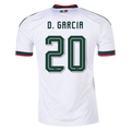 adidas Men's D. Garcia Mexico 2026 Away Stadium Jersey (White)