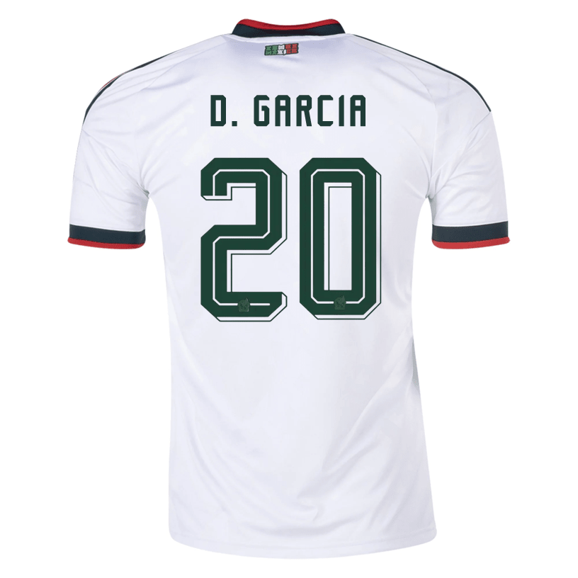 adidas Men's D. Garcia Mexico 2026 Away Stadium Jersey (White) | SoccerWearhouse