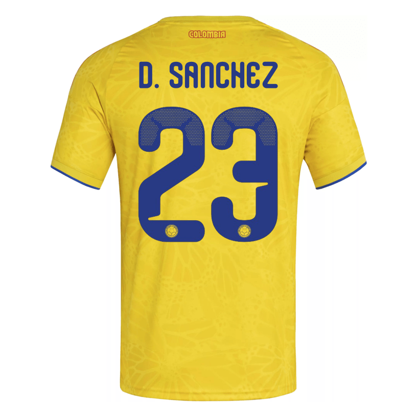 adidas Men's D. Sanchez Colombia 2026 Authentic Home Jersey (Impact Yellow) | SoccerWearhouse