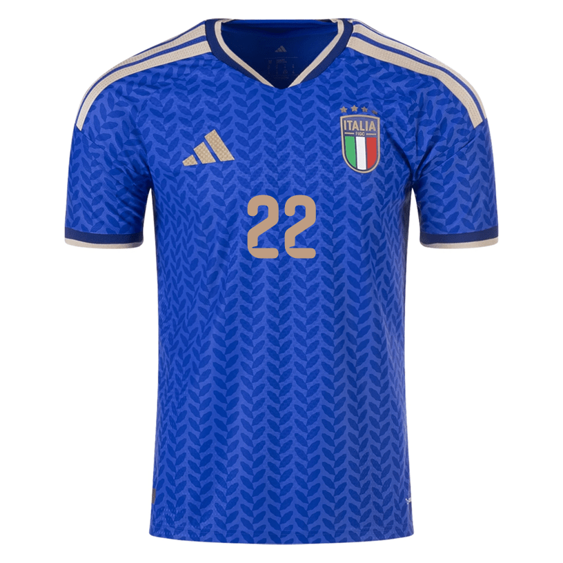 adidas Men's Di Lorenzo Italy 2026 Authentic Home Jersey (Bold Blue) | SoccerWearhouse