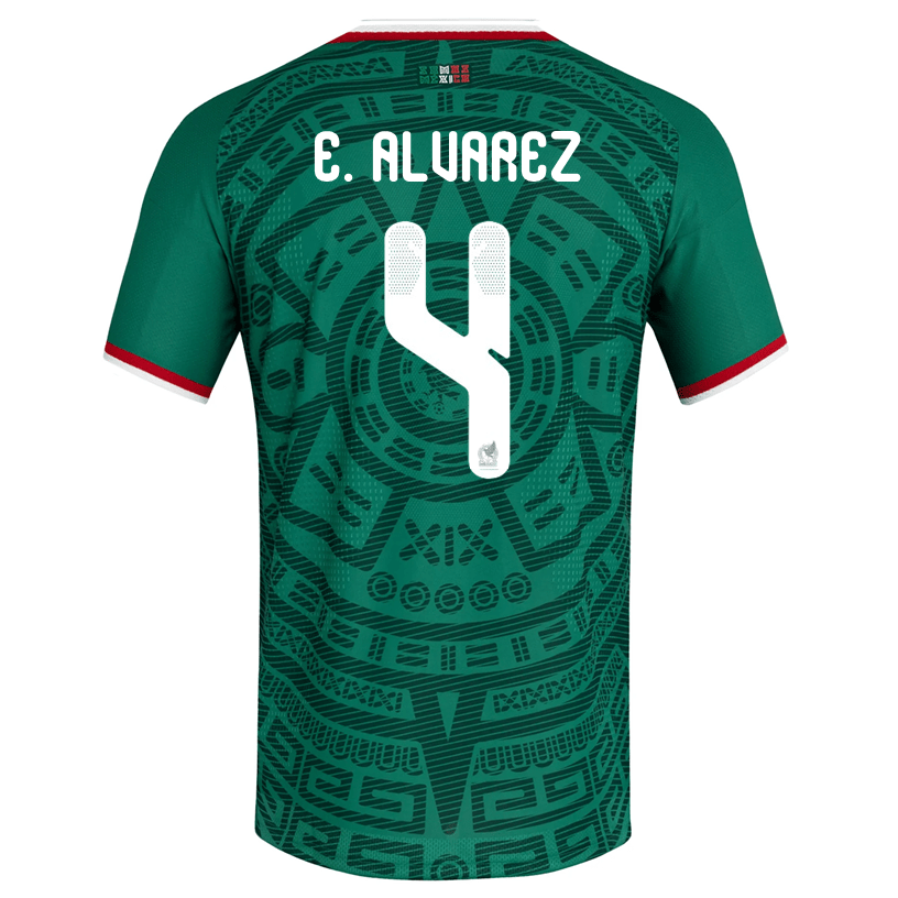adidas Men's E. Alvarez Mexico Authentic Home 2026 World Cup Jersey (Bold Green) | SoccerWearhouse