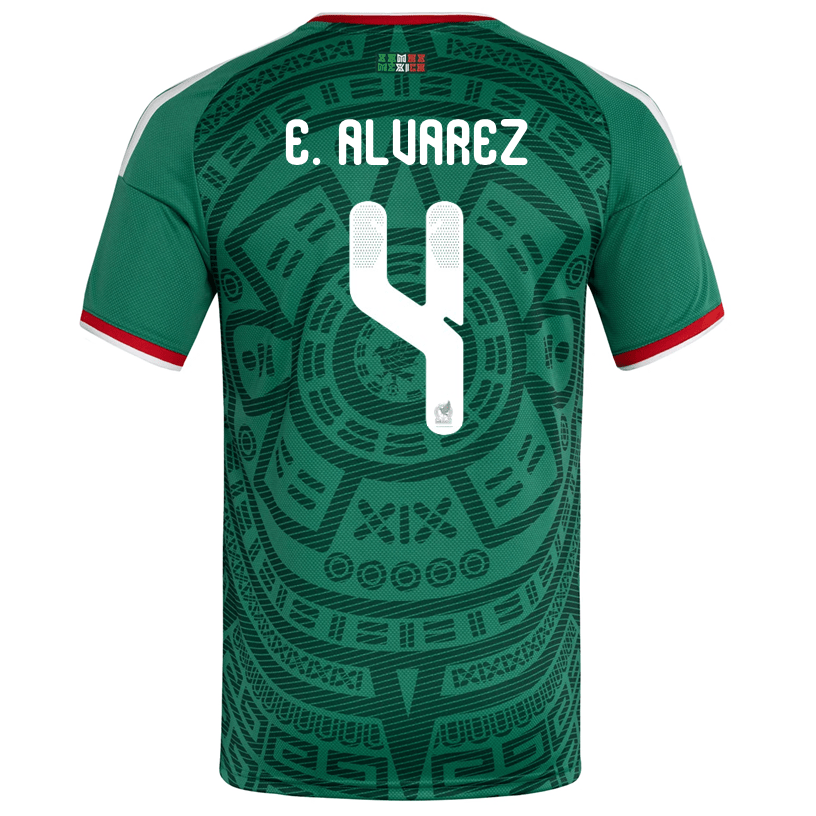 adidas Men's E. Alvarez Mexico Home 2026 World Cup Jersey (Bold Green) | SoccerWearhouse