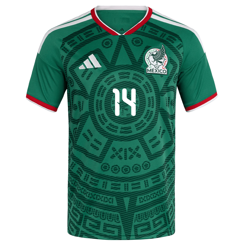 adidas Men's E. Sanchez Mexico Authentic Home 2026 World Cup Jersey (Bold Green) | SoccerWearhouse